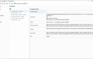 eScraper screenshot 2