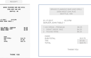 Receipt extraction by OCR