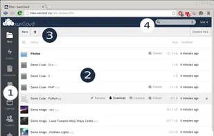 Zaclys ownCloud provider screenshot 1