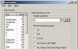 KeyCounter (skwire) screenshot 1