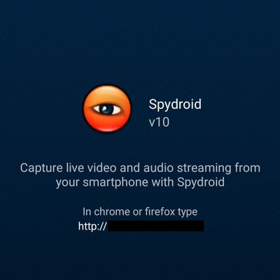 Screenshot Spydroid android main screen 1