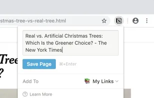 Notion Web Clipper screenshot 1