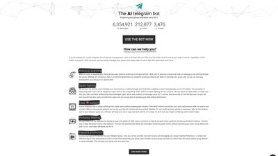 Main page of the bot 