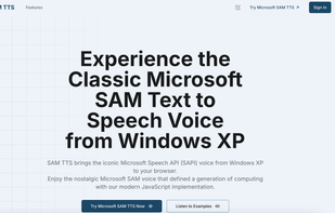 SAM TTS screenshot 1