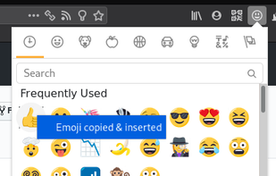 Select any emoji directly from your browser with this emoji picker.