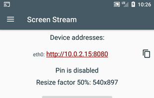 Screen Stream over HTTP screenshot 1