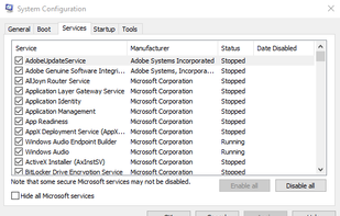 MSConfig screenshot 3