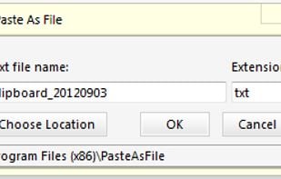 Paste As File screenshot 1