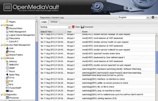openmediavault screenshot 1
