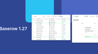 Baserow 1.27: faster formulas, custom themes, calendar sync, and enhanced data retrieval image