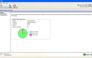 Kernel for VHD Recovery screenshot 1