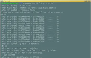 scanmem - Standard Command Line Interface