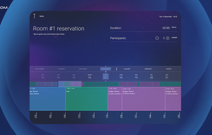 Track all the scheduled meetings via tablet. 