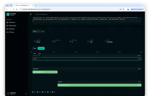 Each run includes detailed traces