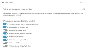 O&amp;O SafeErase screenshot 1