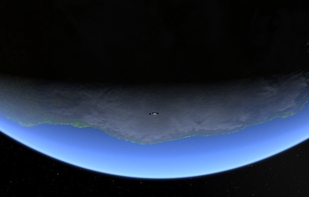 Earth in shadow