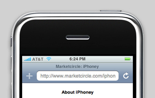 Vertical view of the iPhone window