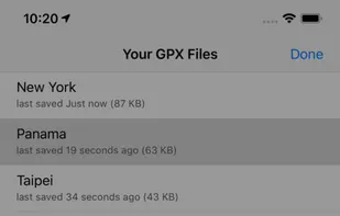 Open GPX Tracker screenshot 1