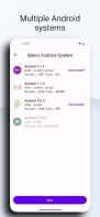 Avilable guest Android versions