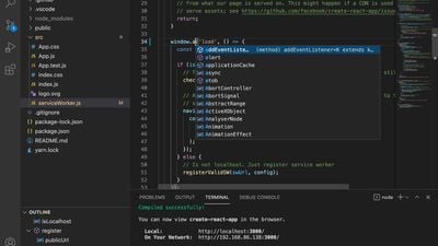 Visual Studio Code screenshot 1