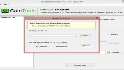 GainTools Outlook Extractor screenshot 1