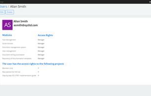 USER MANAGEMENT

When opening an account for your company in Conformio, you become the company administrator with the ability to handle and define all the user roles in one place.