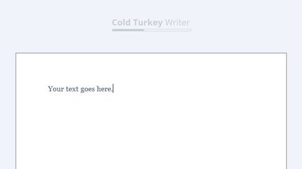 Cold Turkey Writer screenshot 1