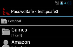 PasswdSafe screenshot 1