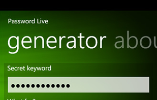 Password Live screenshot 1
