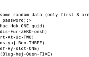 APG (Automated Password Generator) screenshot 1