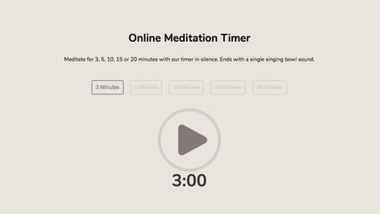 Online Meditation Timer screenshot 1