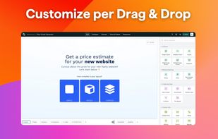 Customize everything with the drag-and-drop editor