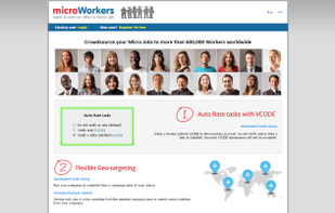 Microworkers screenshot 1