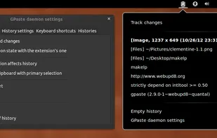 GPaste screenshot 2