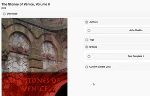 Once a book is selected, the app shows a details page with title, author information, tags and series if available, and of course the book description. In the download section of that page there are download links for all book formats stored in the Calibre library. Click on a link and the book file will be immediately sent to your device.
