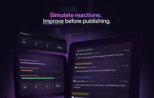 Simulate reactions.
Improve before publishing.