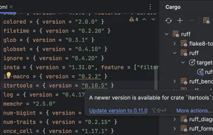 RustRover screenshot 2