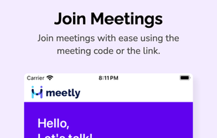  Meetly - Video Meetings screenshot 1