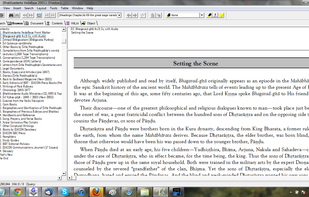 Screenshot of Bhaktivedanta VedaBase on Windows 7.