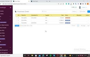 Create Purchase Order