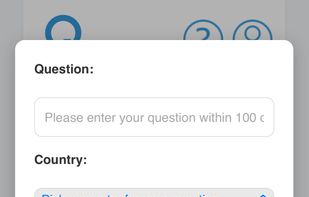 Here, you select the region for your question — at the country, state/prefecture, or city level.
You can choose any level you prefer, but no matter what you select, only real locals from that specific region are allowed to answer your question.