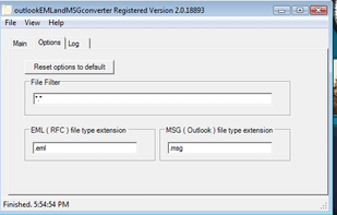 Change the options so that it only converts certain files