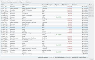 Eqonomize! screenshot 2