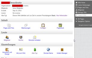 Settings of a Wiki