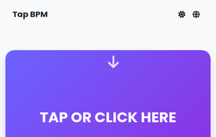 Tap BPM Calculator screenshot 1