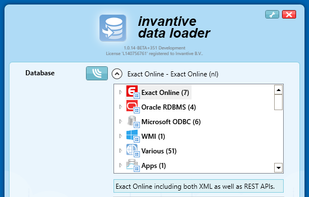 Invantive Data Loader screenshot 1