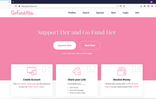 GoFundHer screenshot 1