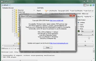CUETools screenshot 2