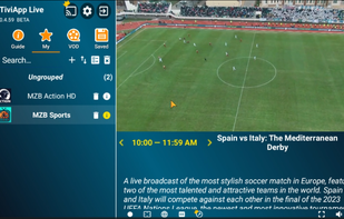 TiviApp Live IPTV Player screenshot 1