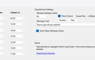 StandSched screenshot 1